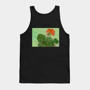 An Orange Geranium Tank Top